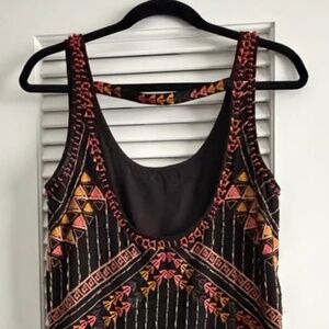 Free People Beaded Tunic Mini Dress - size XS